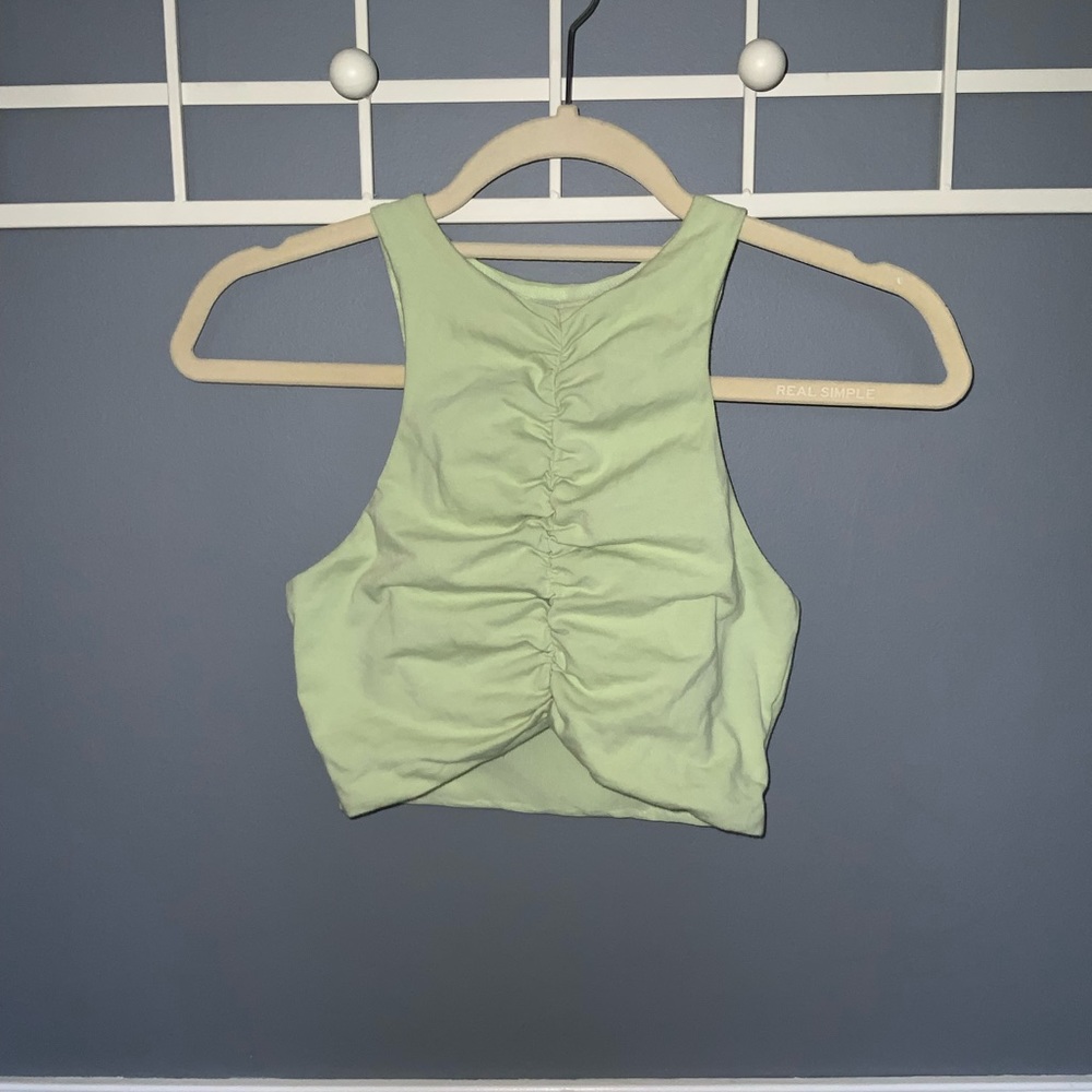 Ruched Crop Tank